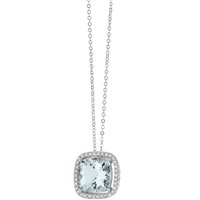 Collier Comete Femme Acquamarina in Or blanc Acquamarina GLQ266 - GLQ266